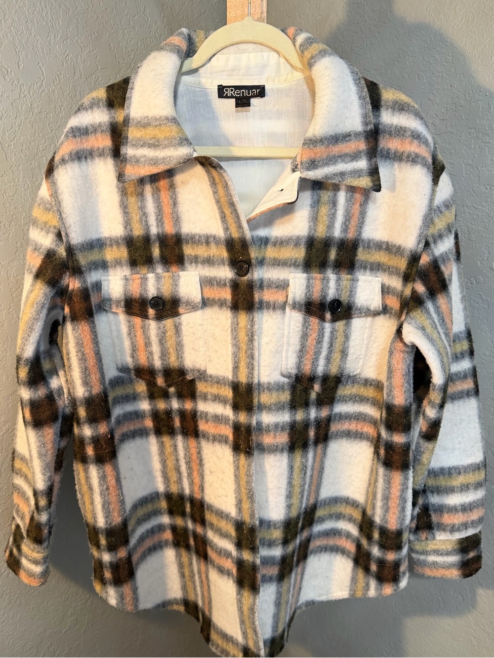 RENUAR heavy flannel fall button up.